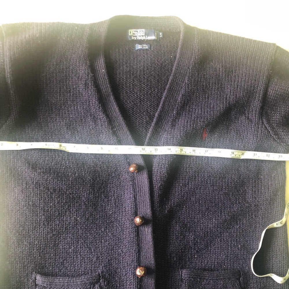Vintage POLO wool cardigan - L